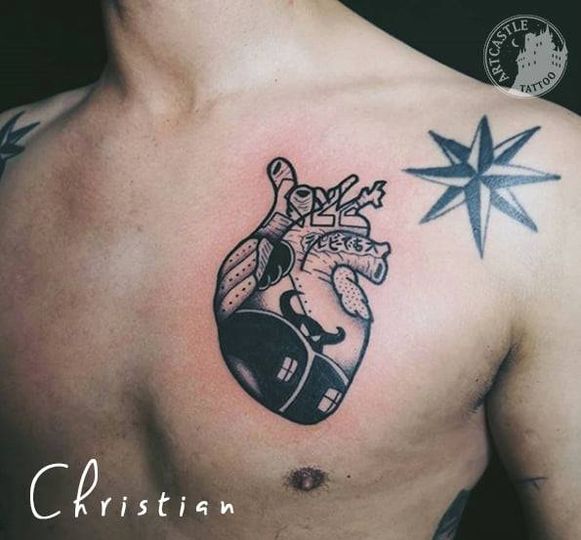 ArtCastleTattoo Tattoo ArtiestChristian heart Blackwork