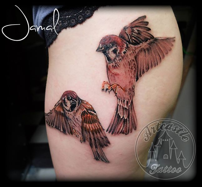 ArtCastleTattoo Tattoo ArtiestJamal Birds Color