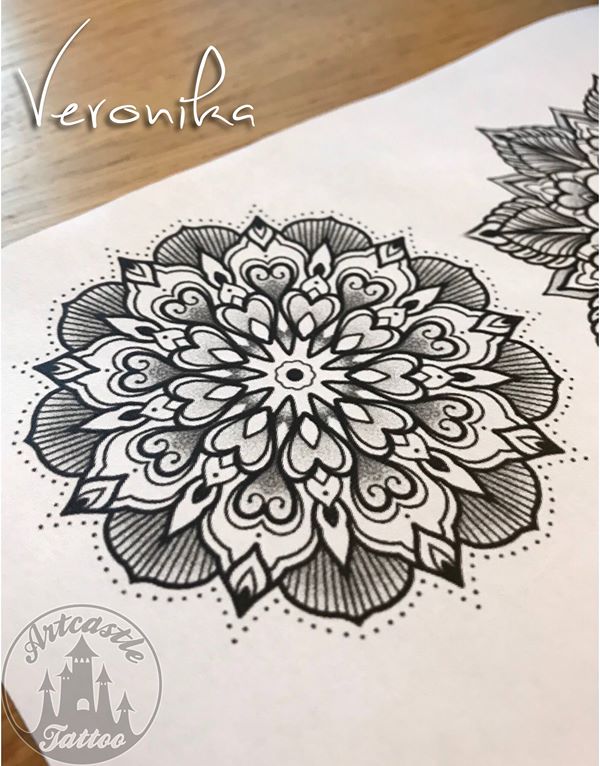 ArtCastleTattoo Tattoo ArtiestVeronika Veronika wants to do these fun mandalas Shes offering a special deal on them if youre interested contact the shop